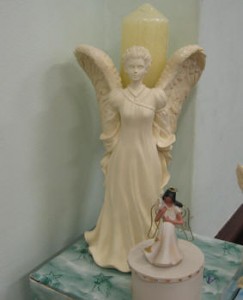 angel star candle holder